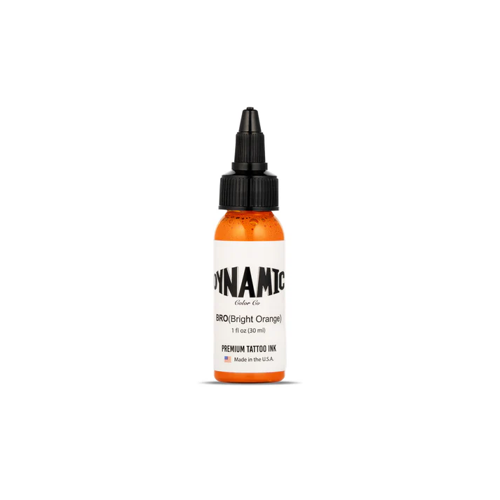 Dynamic Tattoo Ink Bright Orange - 1oz. Bottle