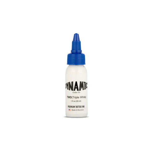 Dynamic Triple White Tattoo Ink 1 oz. Bottle