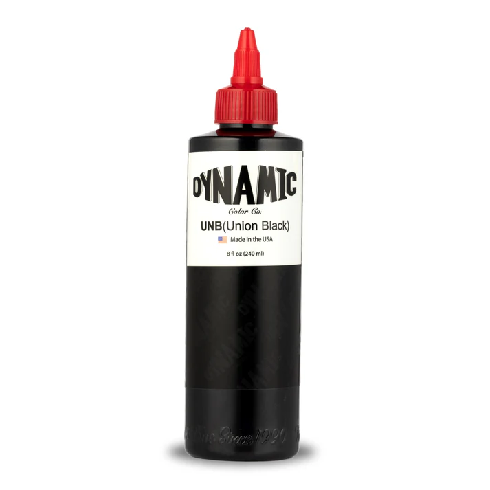 Dynamic Union Black Tattoo Ink - 8 oz. Bottle