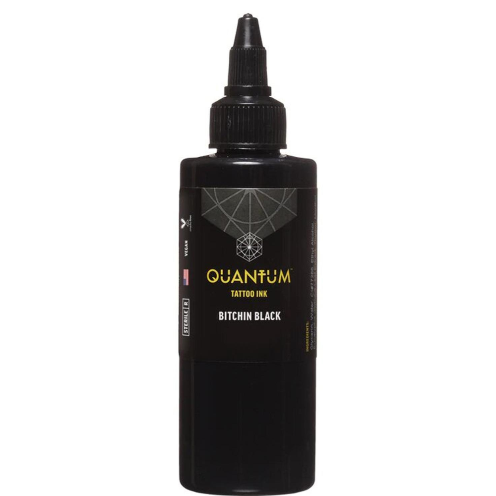 Quantum  Bitchin BLack Tattoo Ink - 8 oz. Bottle