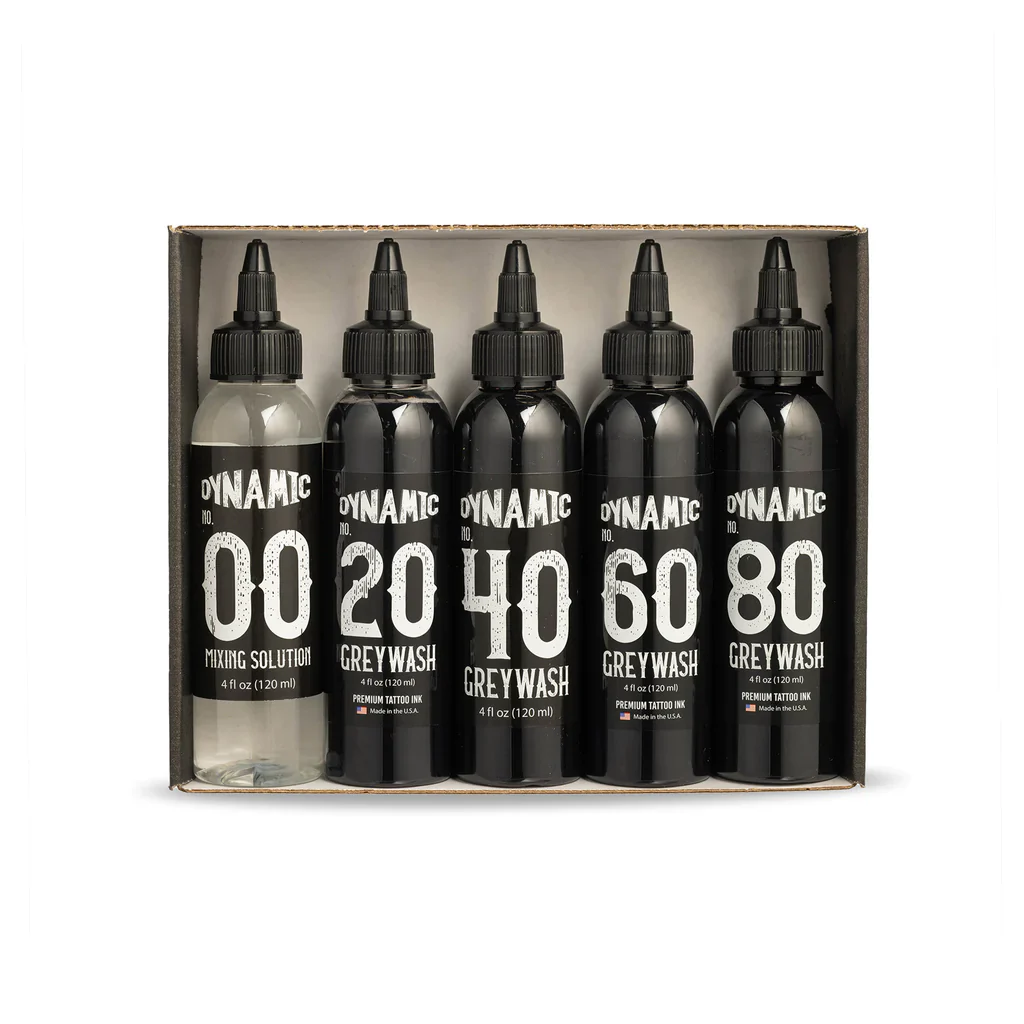Dynamic Greywash Tattoo 5 Ink Set
