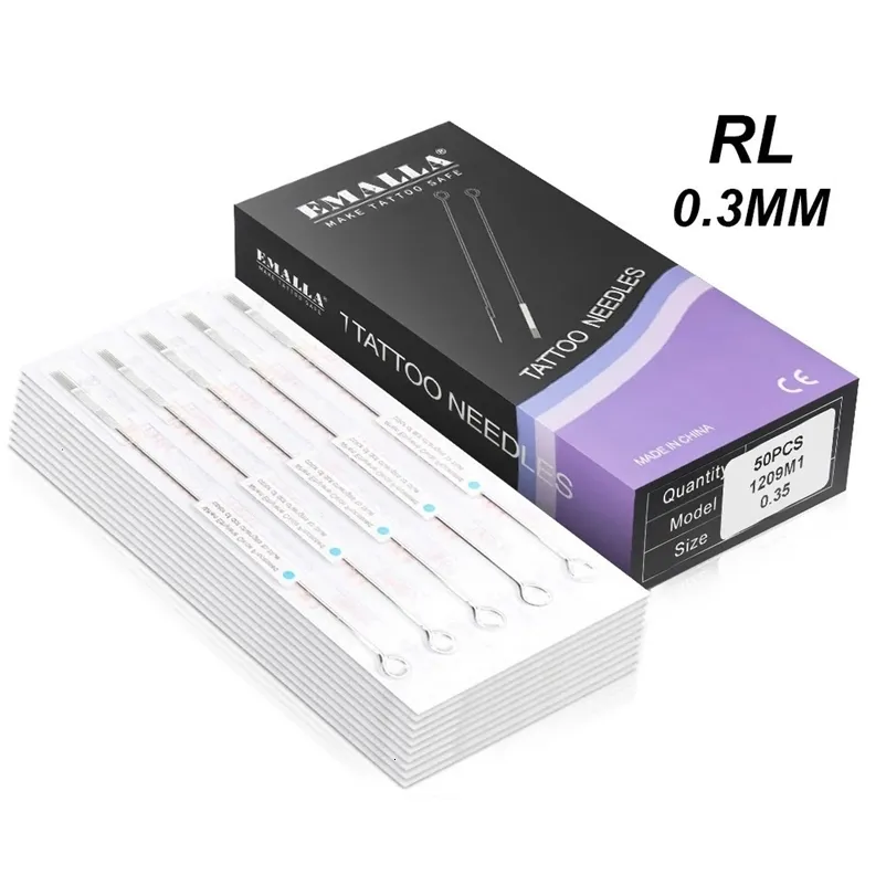 Tattoo Needles EMALLA RL RS M1 RM Disposable Sterilized round liner