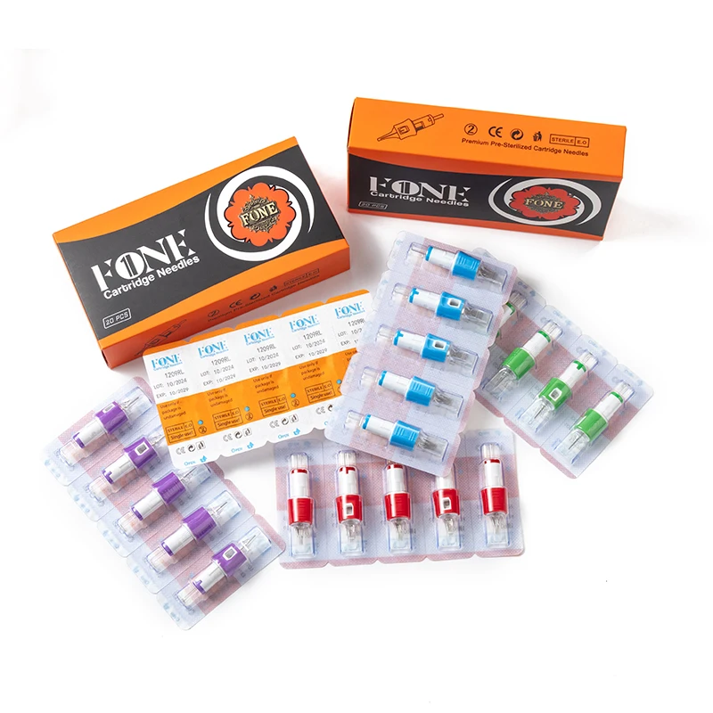F-ONE Tattoo Needle Cartridge Disposable Sterilized Safety Needle RL RS M1 RM