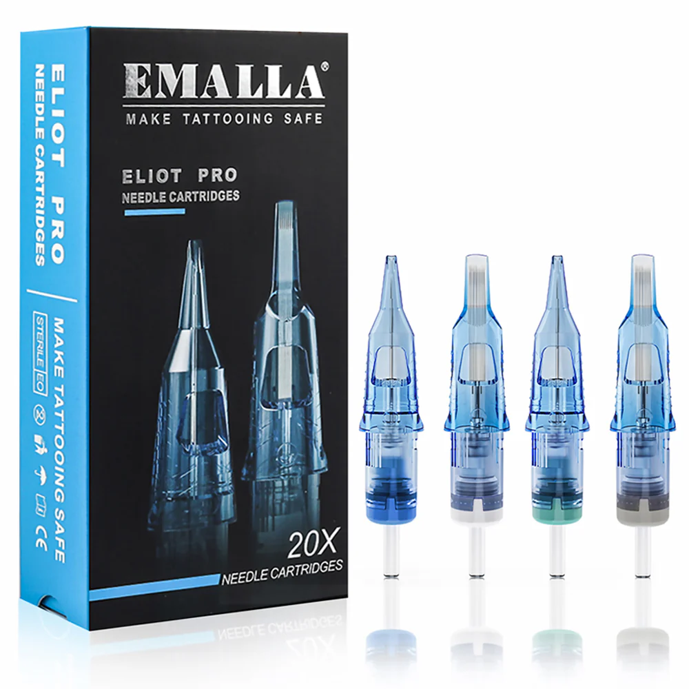EMALLA ELIOT PRO Tattoo Needle Cartridge Disposable Sterilized Safety Needle RL RS M1 RM