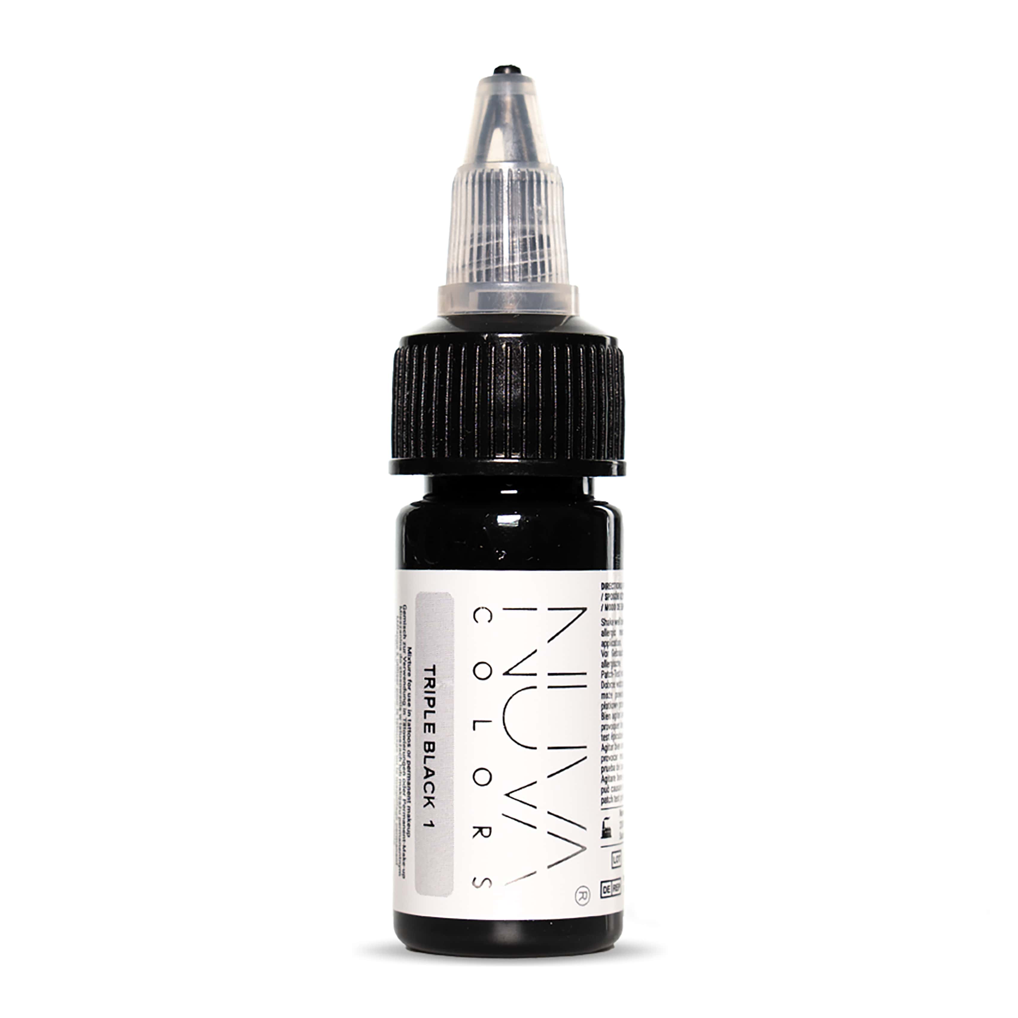 Nuva Colors Black and Brown Microblading INK 0.5oz
