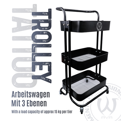  ACT100 3 Layers Tattoo Trolly Black