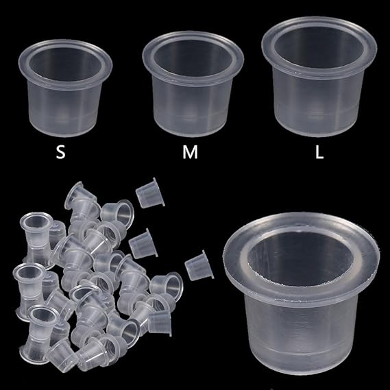 50 Disposable Tattoo Ink Cups - Mixed Cups