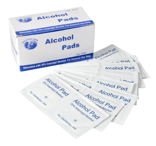 Medium Alcohol Prep Pads (100 Pads)