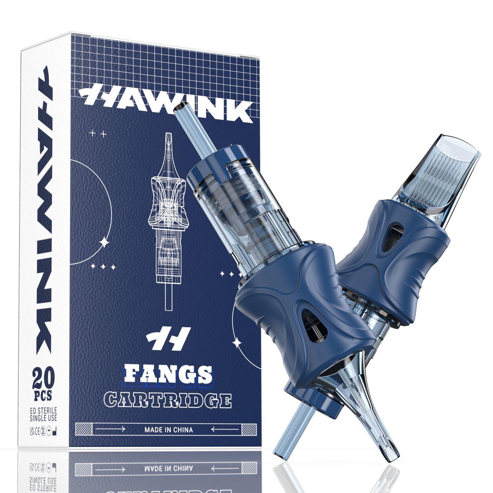 FANGS Tattoo Needle Cartridge Disposable Sterilized Safety Needle RL RS M1 RM
