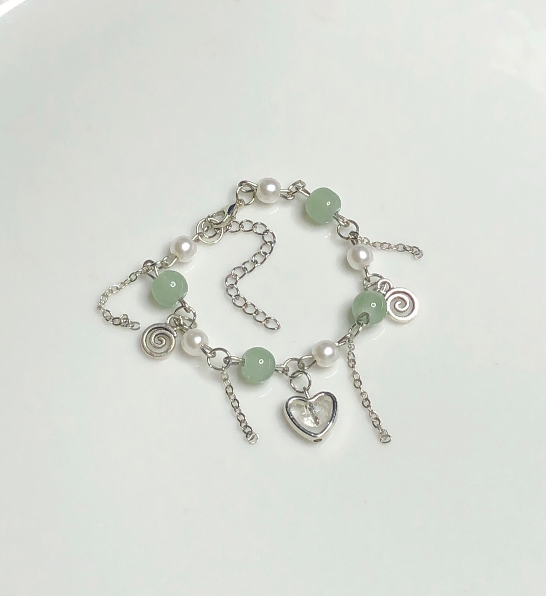 Pastel seed bead cord bracelets