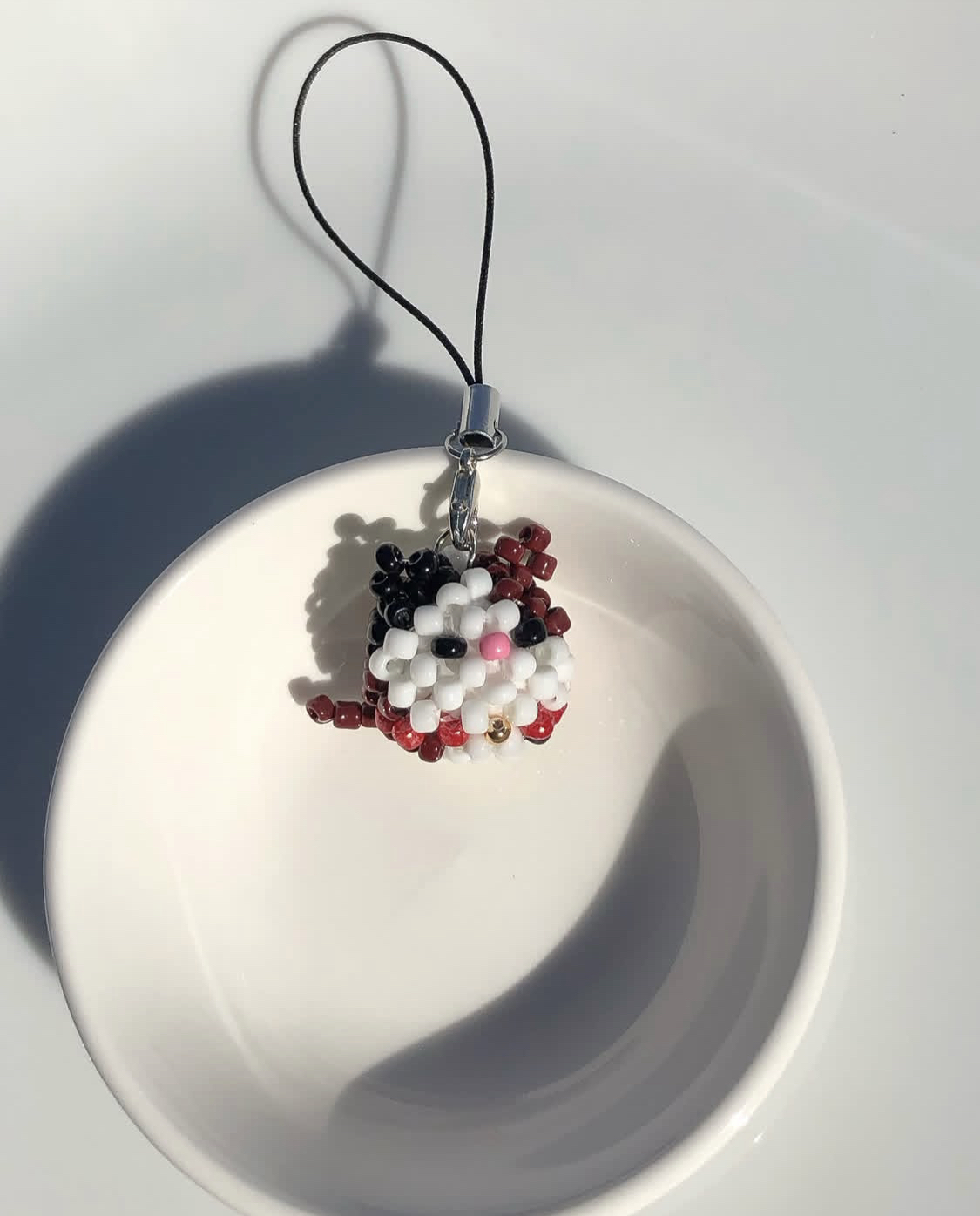 Kitty Cat Beaded Charm