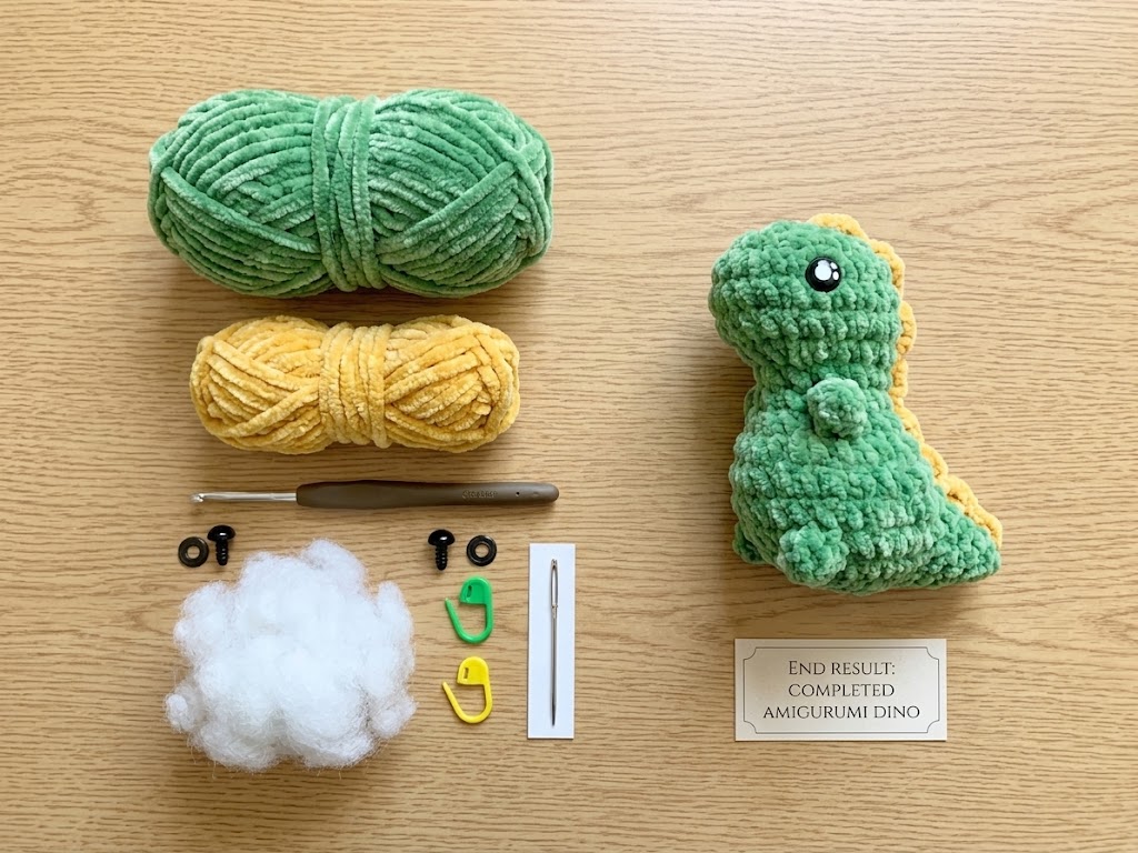 Tiny Rex crochet kit 