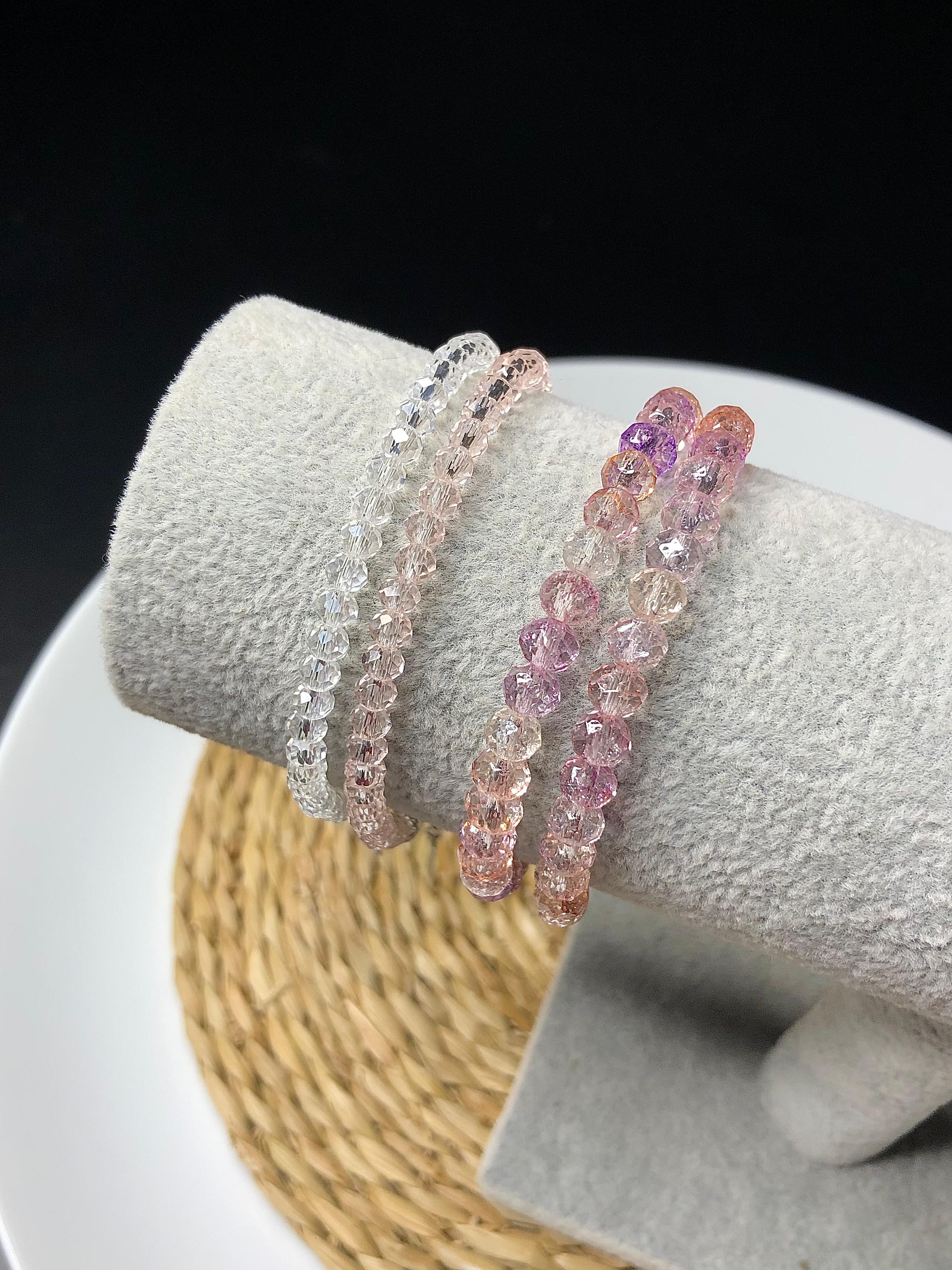 Glass beaded bracelets