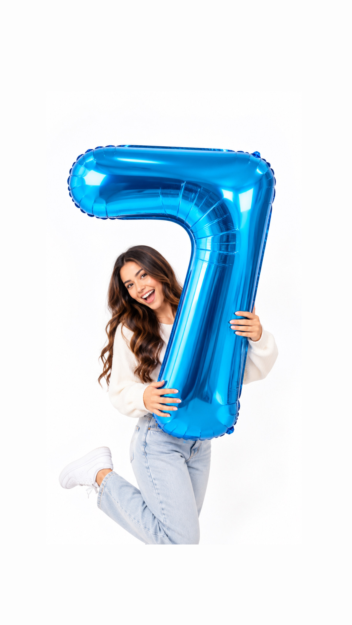 16 Inch Number Foil – Blue