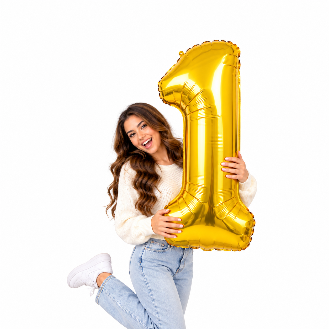 32 Inch Number Foil – Gold