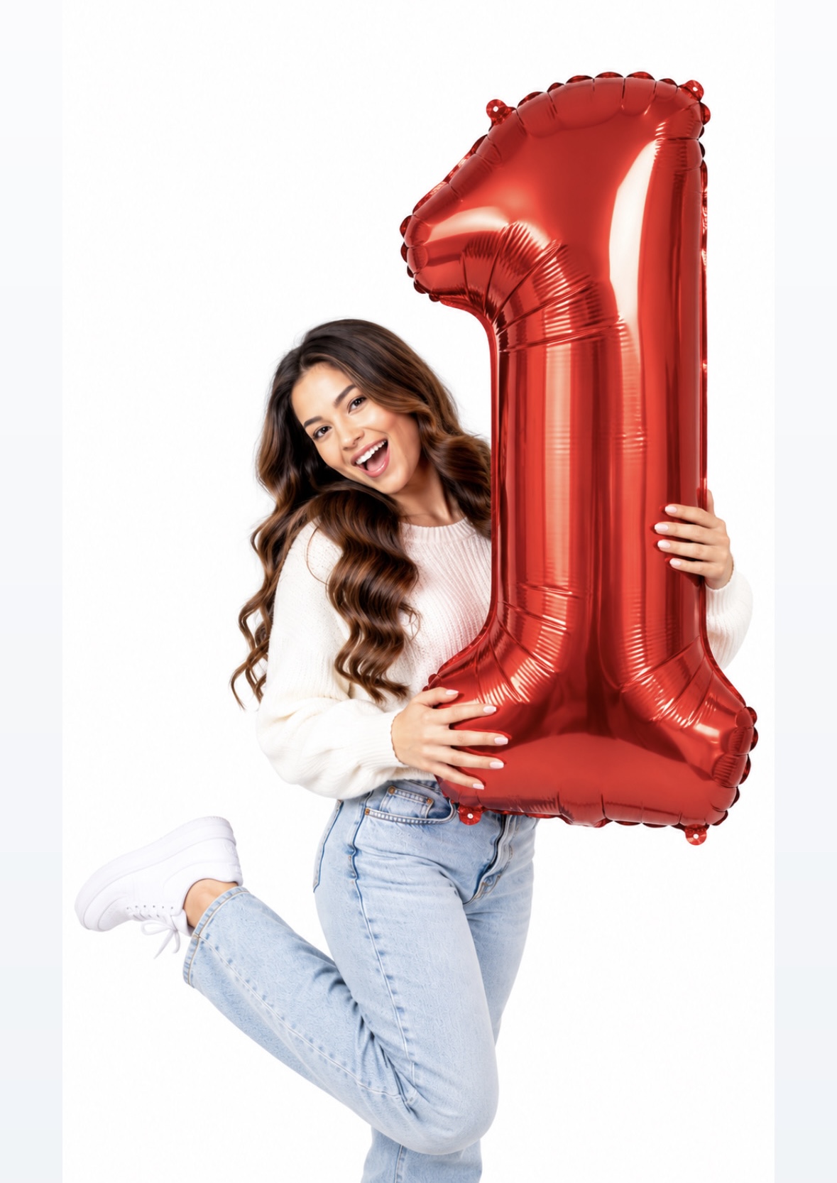 32 Inch Number Foil – Red