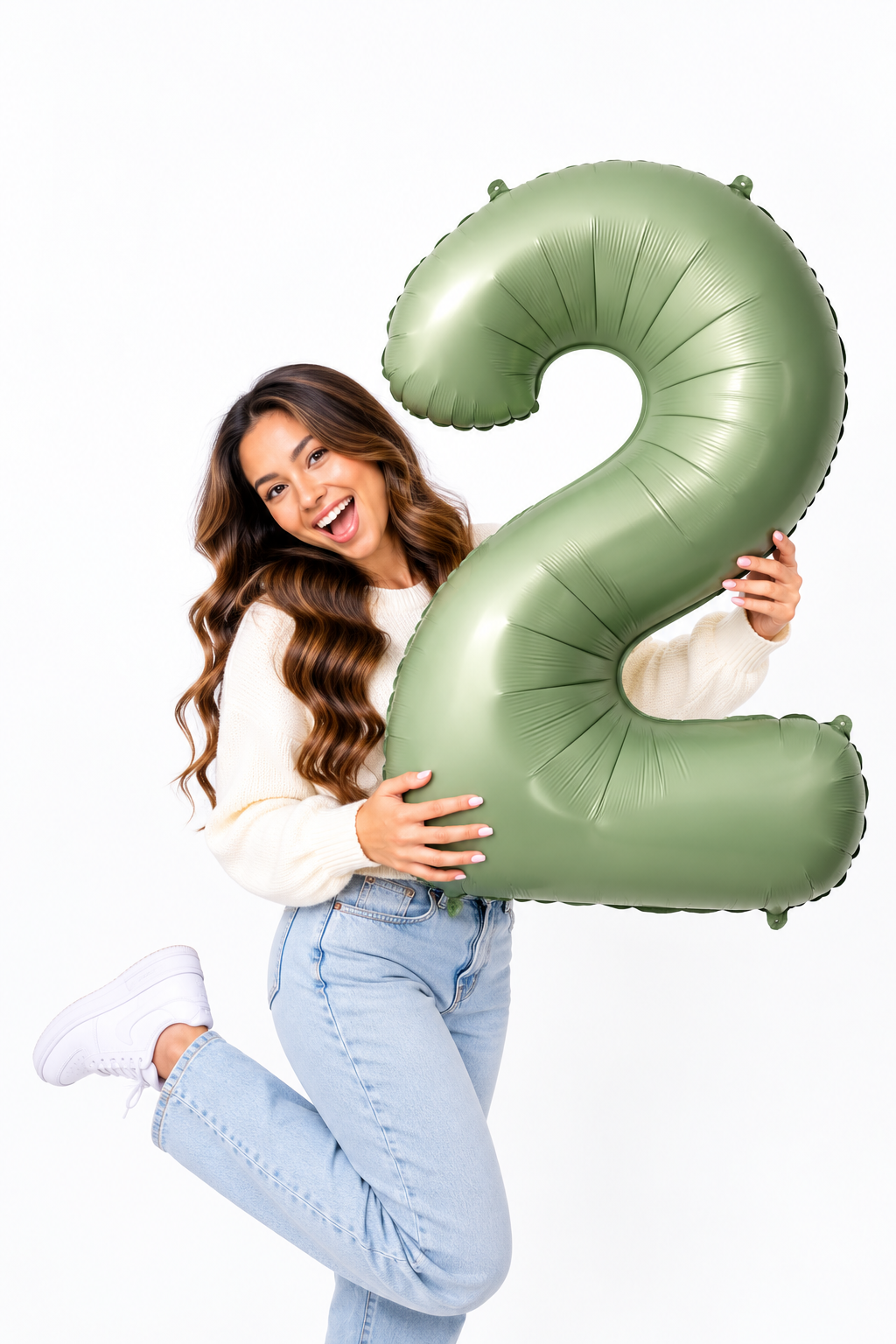 32 Inch Number Foil – Sage