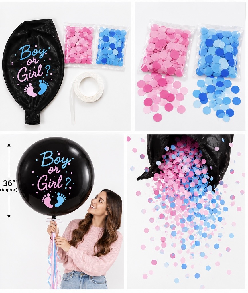 Gender reveal balloon