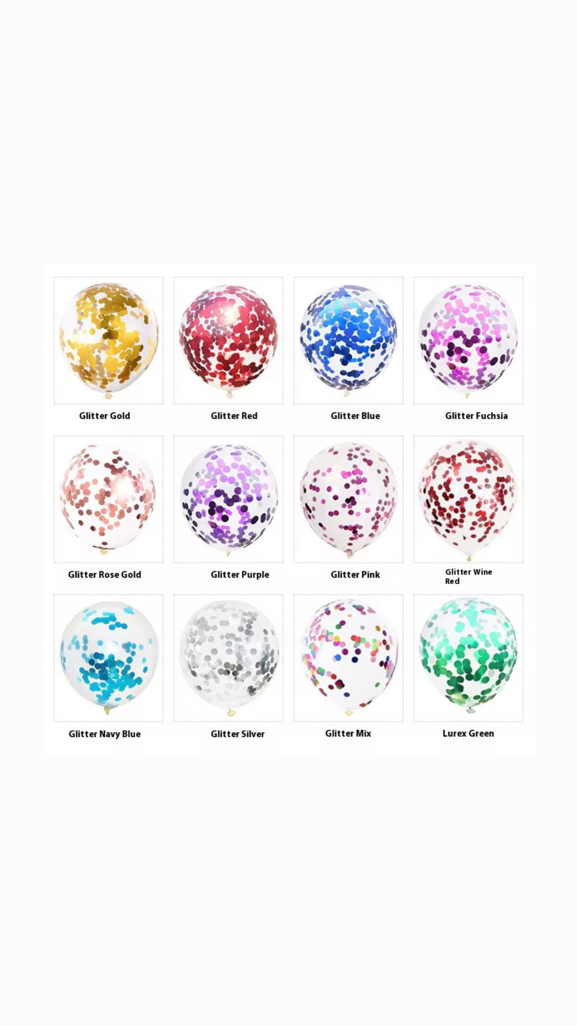 Confetti helium