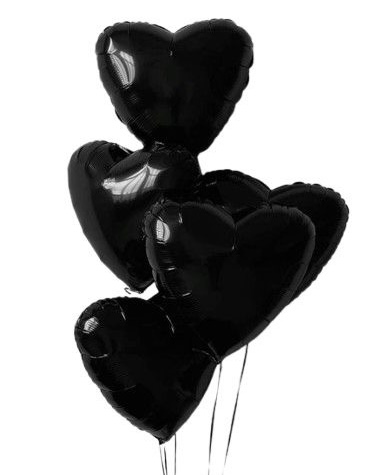 Black heart foil