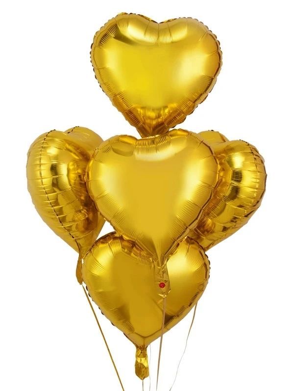 Gold heart foil