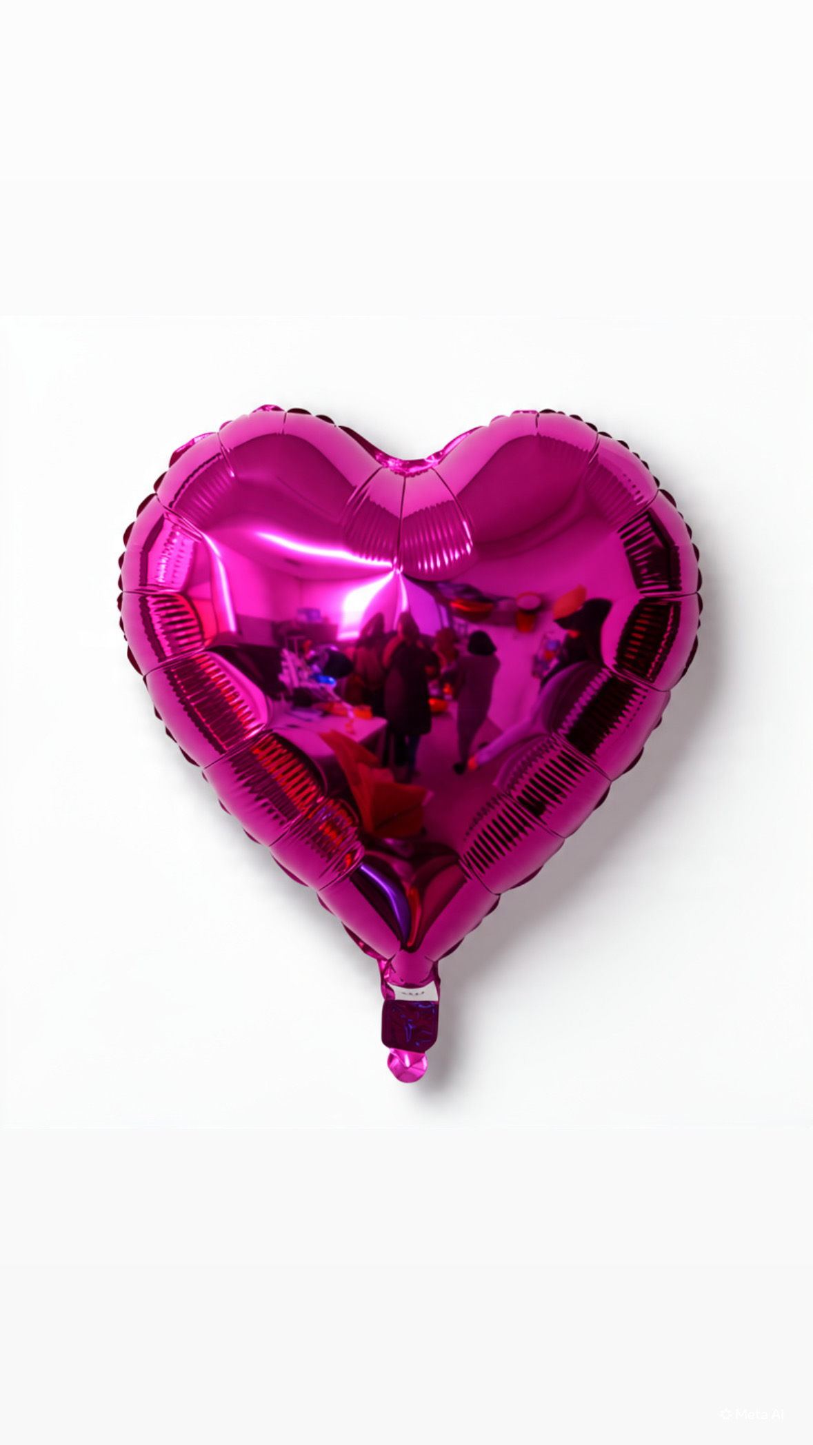 Magenta heart foil