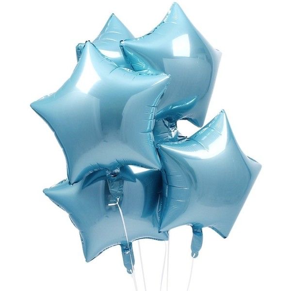 Pastel blue star foil