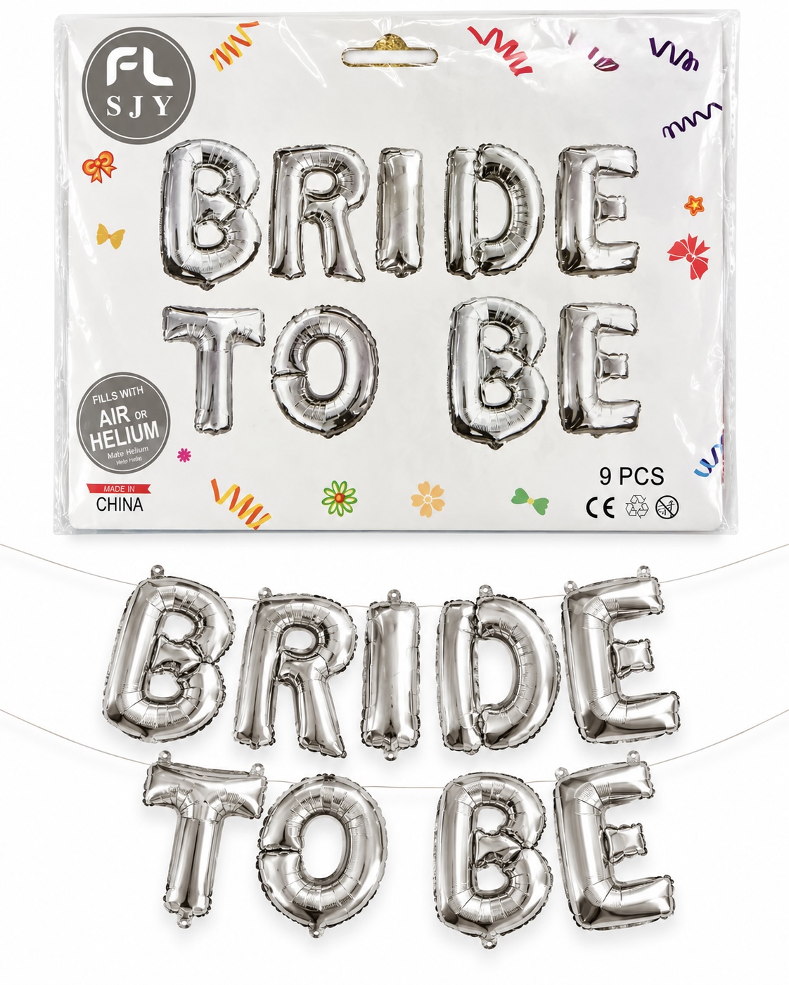Bride to be foil silver
