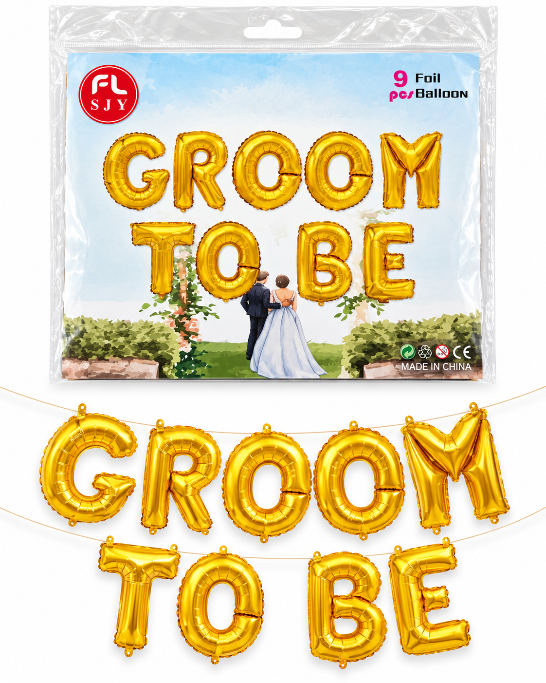 Groom to be foil gold