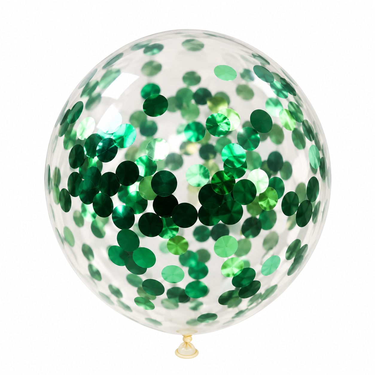 5pcs green confetti