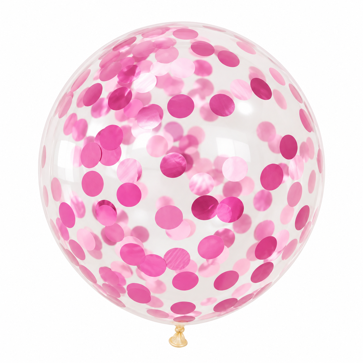 5pcs pink confetti