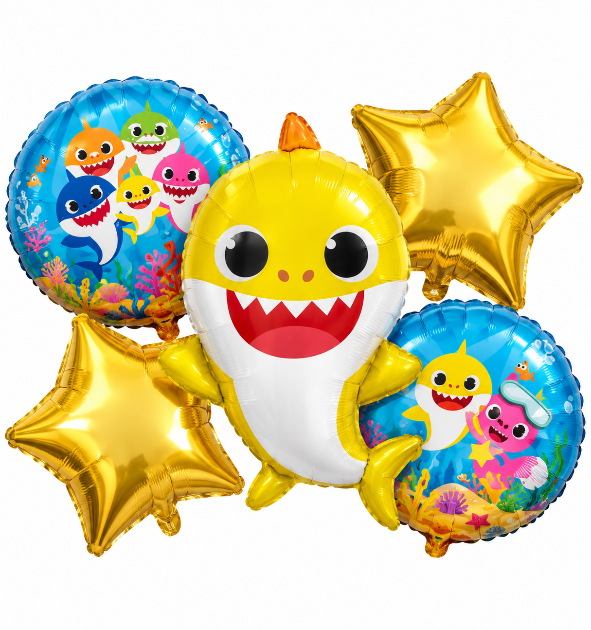 Yellow shark foil set