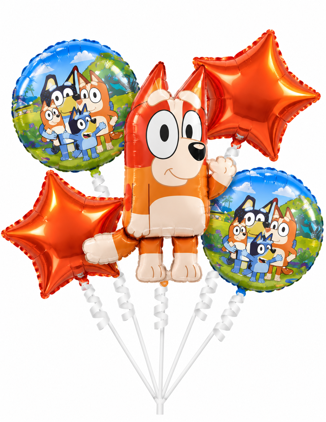 Bluey orange foil set