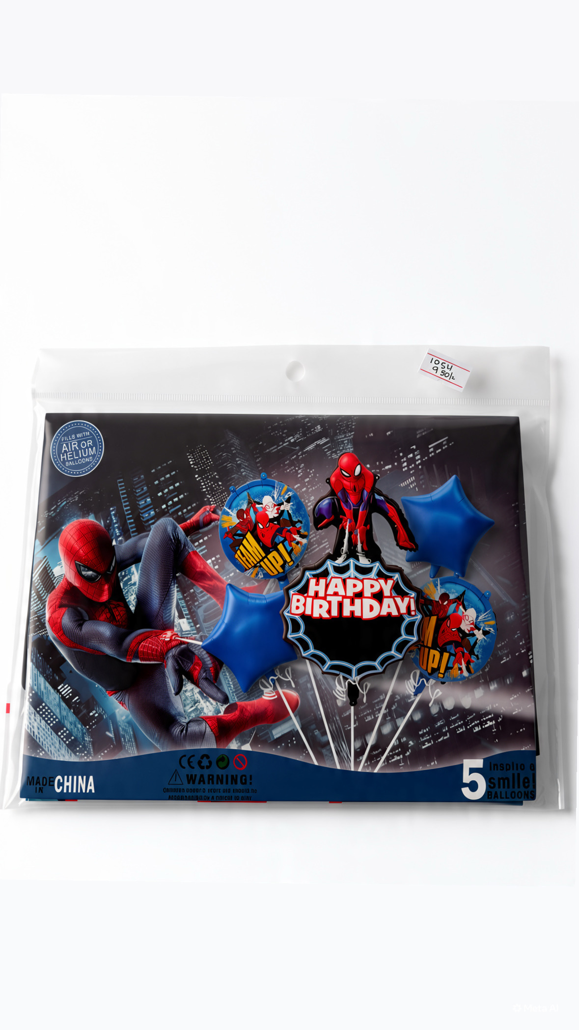 HBD spiderman foil set