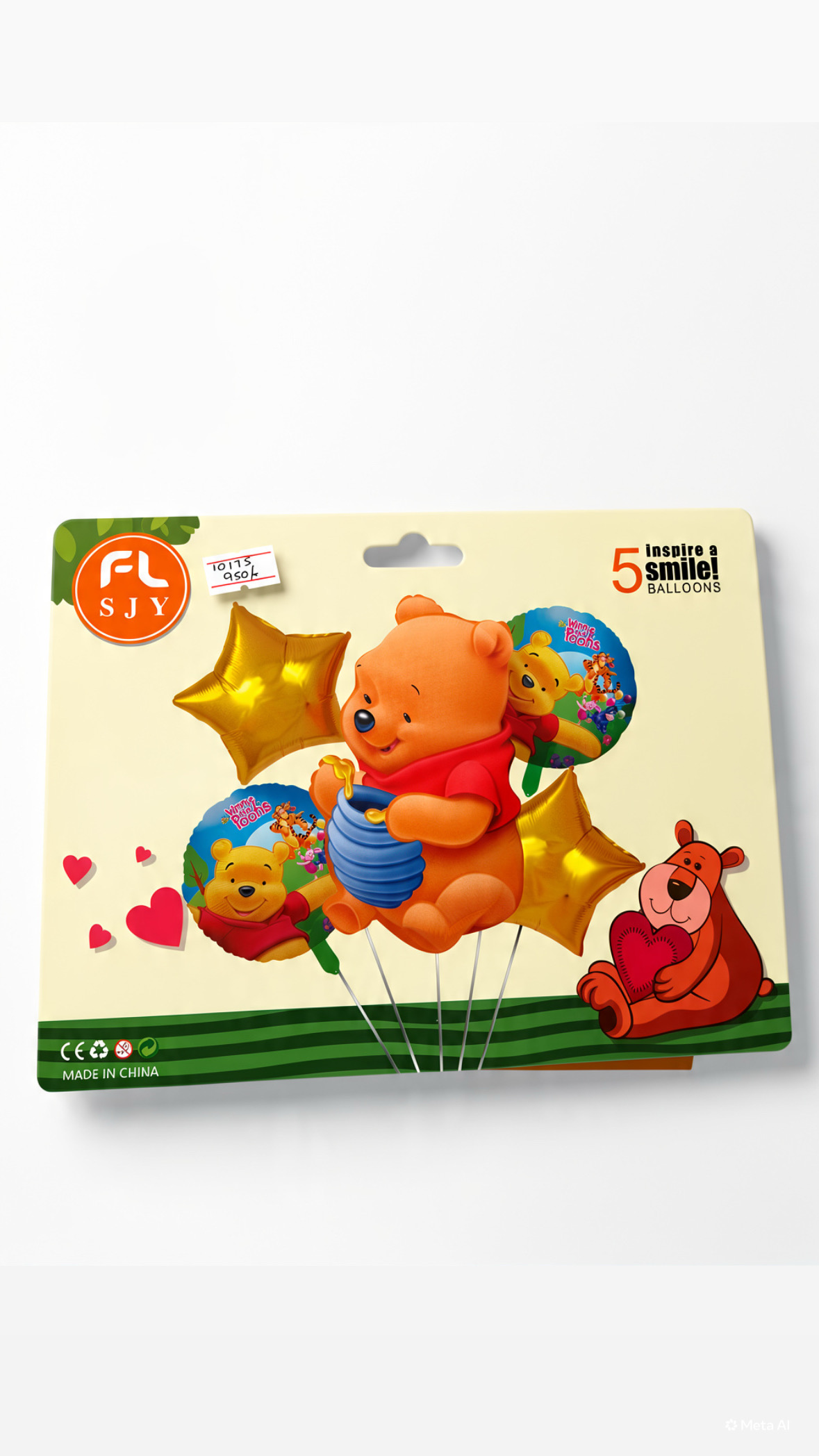 Winnie the Pooh foil set