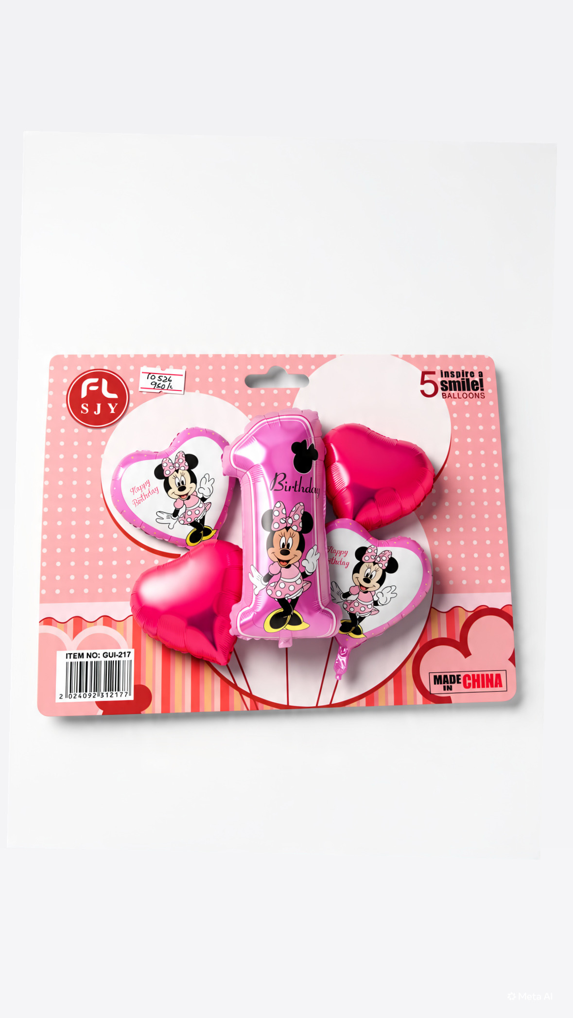 1st bdy Minnie pink