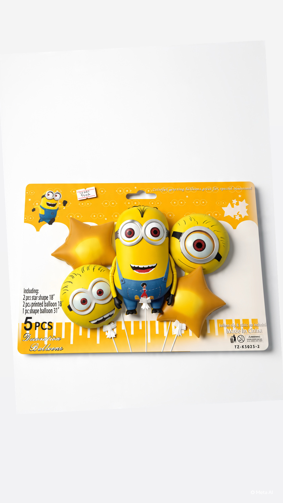 Minion foil set