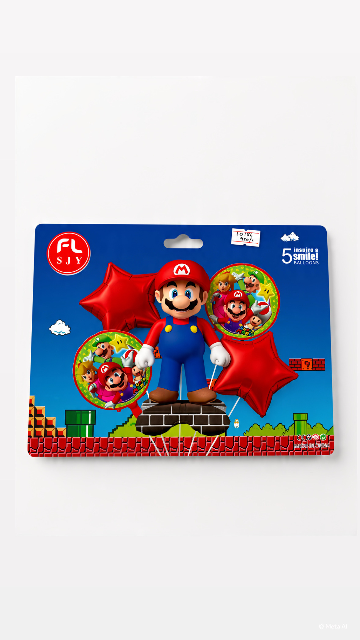 Super Mario foil set