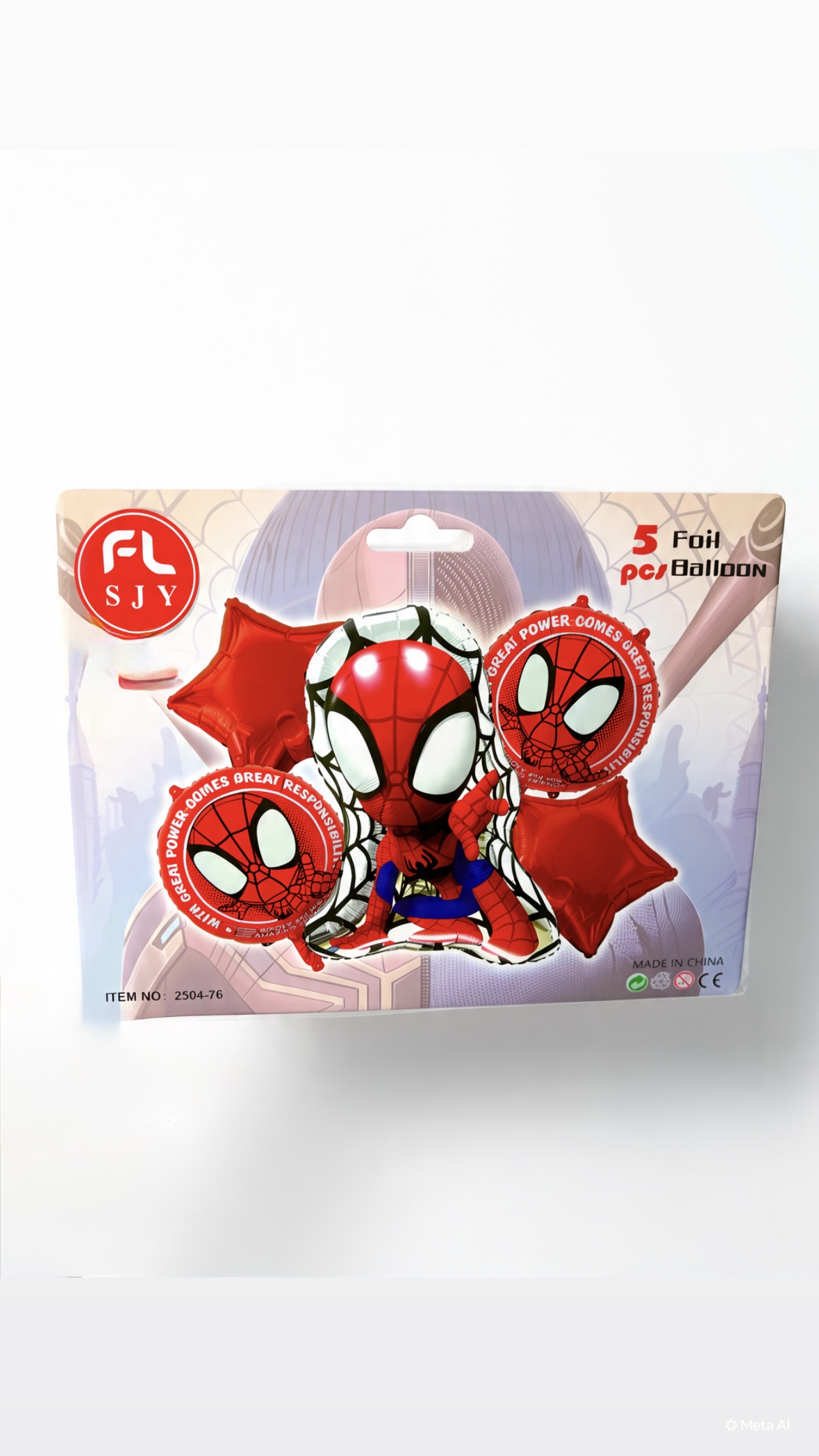 Spiderman foil set