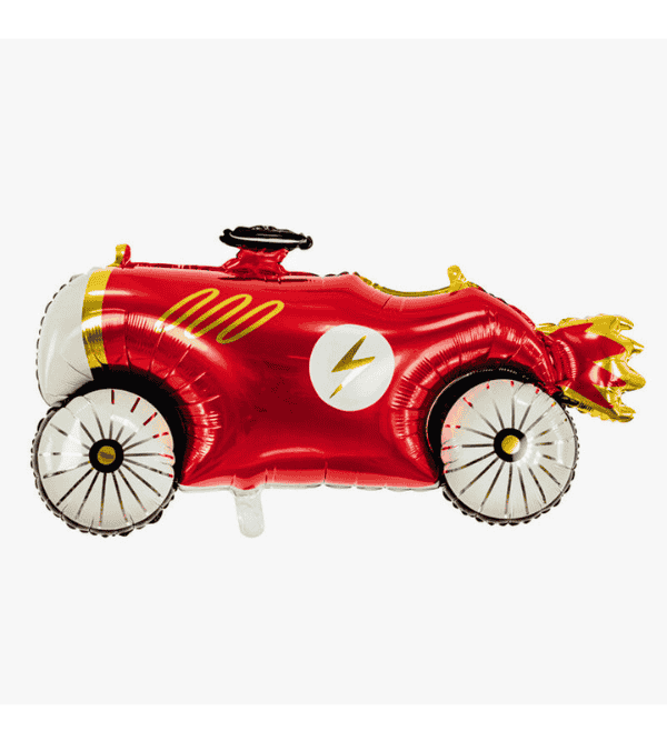 Red race car foil